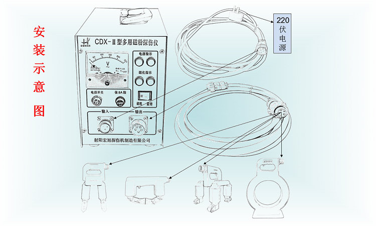 CDX-2型交流多用深夜福利APP污安装图示